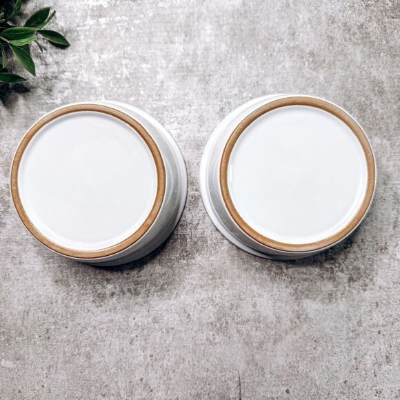 Small White Porcelain Dog Dishes - Picture 2 of 3